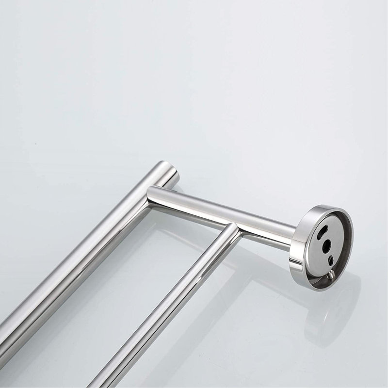 5 Piece Bathroom Towel Rack Set Wall Mount, Chrome