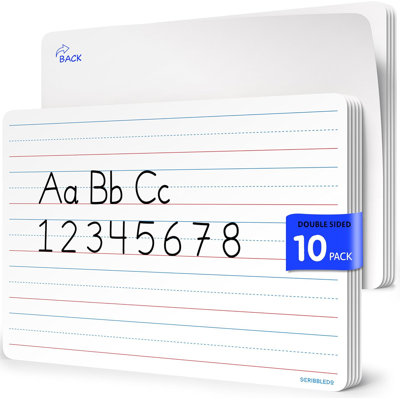Petit tableau blanc effaçable Scribbledo pour étudiants 9 pi x 12 pi 