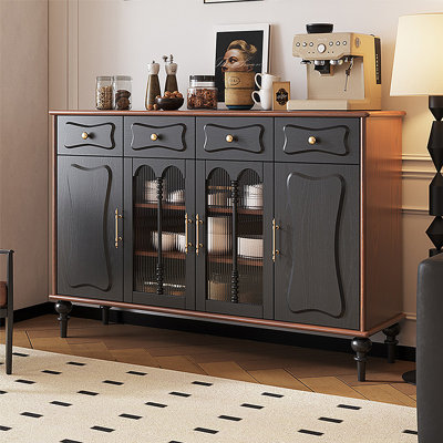 Buffet d'armoire de rangement rétro de style français