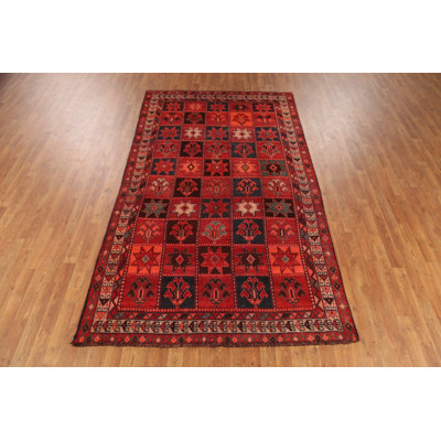 Handmade Wool Traditional Area Rug 5x9