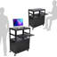 61cm H x 61cm W AV Cart