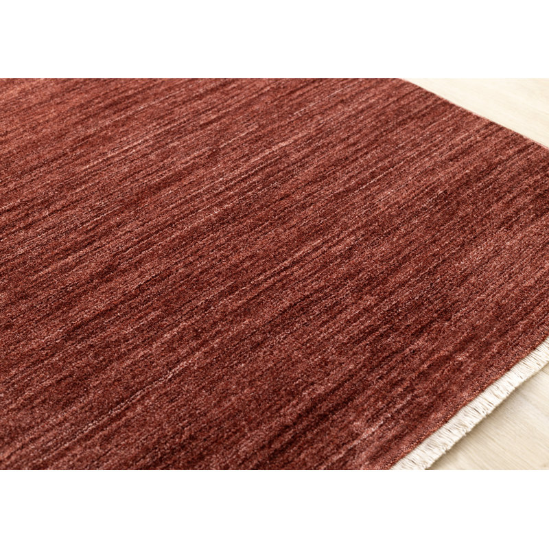Tapis intérieur rouge élégant et moderne, 7 pi 10 po x 10 pi 2 po