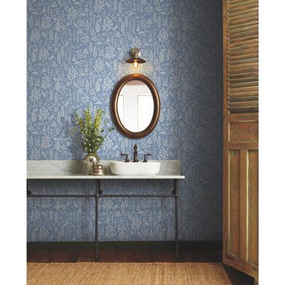 Rouleau de papier peint lisse L 27 po x l 27 po Menagerie Toile