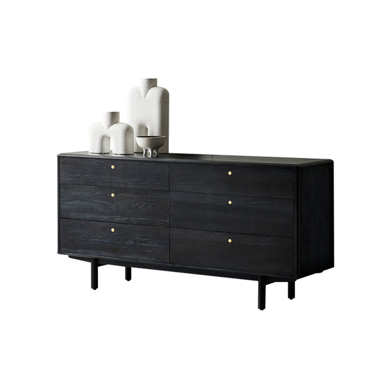 Commode d'appoint italienne en bois massif