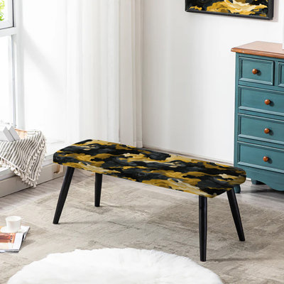 Banc recouvert de camouflage Gilded Concealment - noir