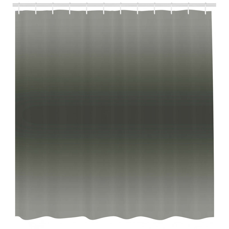 Rideau de douche simple Dothan Smokey, H 70 po x l 69 po, Gris
