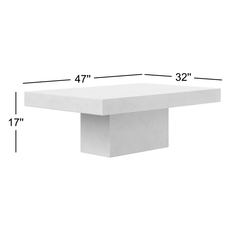 Mixx Una Coffee Table, Ivory Terrazzo