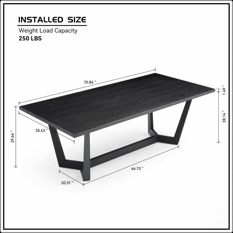 Table de salle à manger rectangulaire