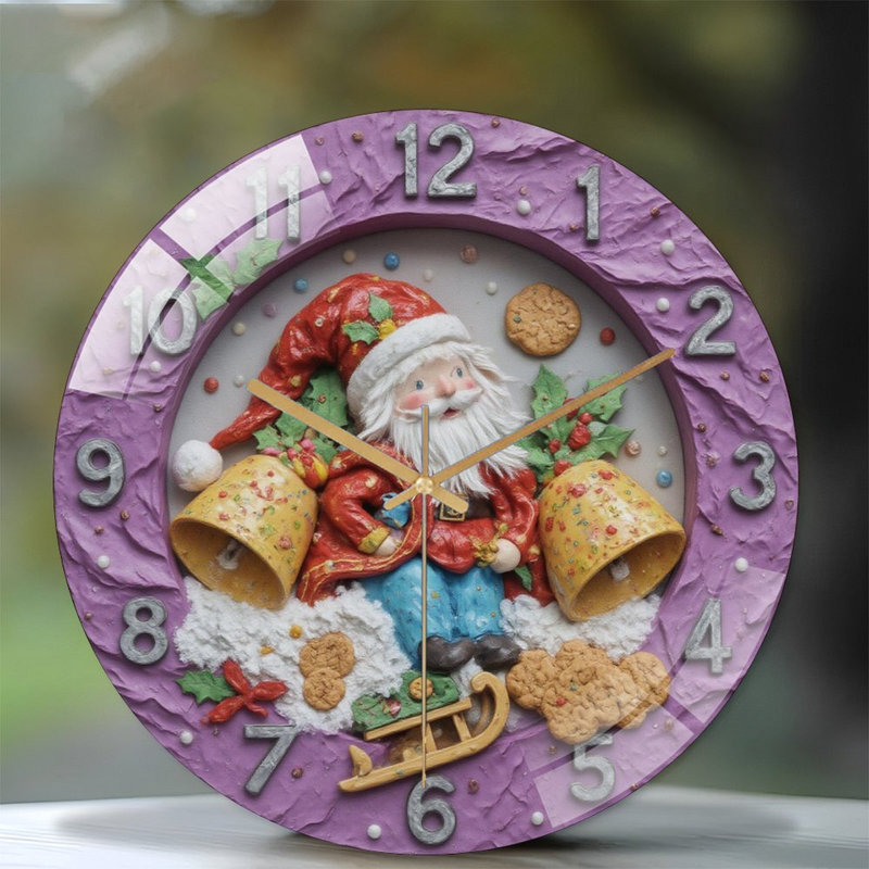 Horloge murale de Noël 12 po