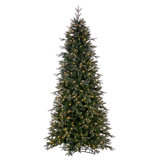 7.5' H Lighted Artificial Pine Christmas Tree