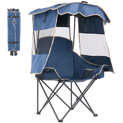 Fauteuil inclinable d'extérieur avec refroidisseur intégré, repose-pieds, porte-gobelet et poche latérale