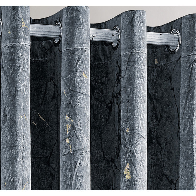 Delyth Blackout Curtain Pair, Grey, Width 229 x Drop 229cm