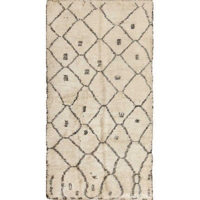 Moroccan One-of-a-Kind Rectangle 6'6" X 12'3" Hand Knotted Area Rug