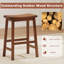 Saddle-Seat Counter Height Stools Set of 4 Backless Barstools w/ Curved Seat-1649492233
