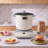Dough Mixer 7.4 Quart Electric Dough Maker with Ferment Function, for Pizza, Pasta, Sourdough and Fufu, Nonstick Aluminum Pot, Timer, Face-up Control Panel, Household Dough Kneading Machine