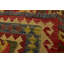 Tapis de zone en laine rouge/brune 3 pi 7 po x 6 pi 9 po one-of-kind à la main noué la Lorain