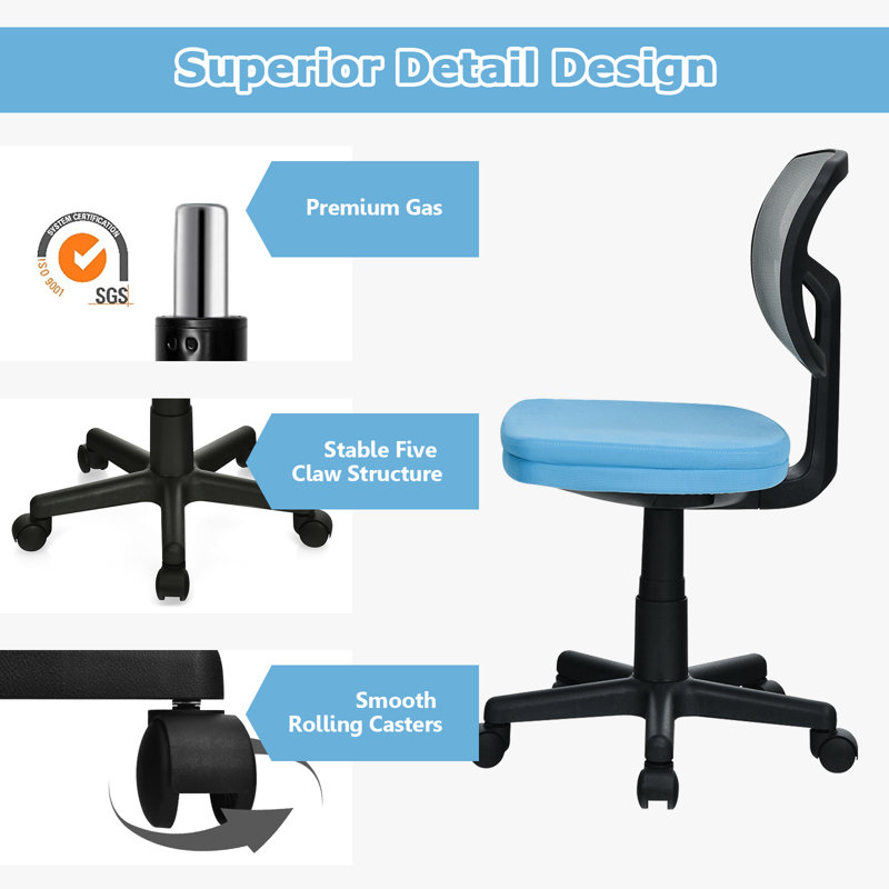 Inbox Zero Office Chair, Blue