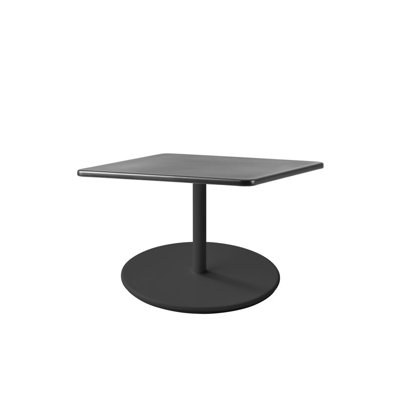 Go Outdoor Square Coffee Table, Lava Gray, Lava Gray