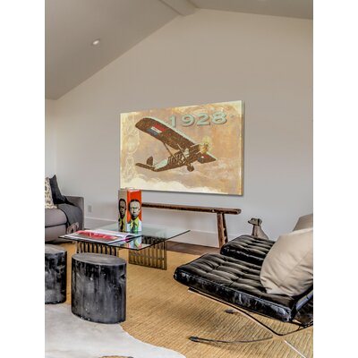 Vintage Plane 1928' by Alan Hopfensperger Painting Print on Wrapped Canvas -  Marmont Hill, MH-MWWAHAH-47-C-24