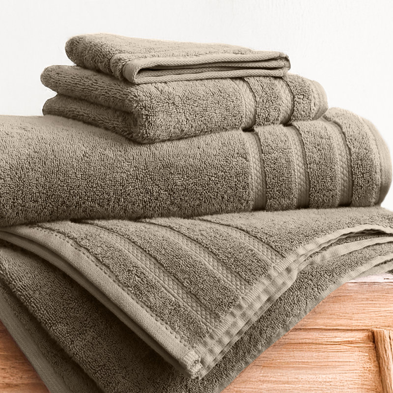 Ensemble de bain True Comfort, Tanné, Serviettes de bain - paquet de 4