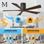 60" Irene 5-Blade Hugger Ceiling Fan with Wall Remote-1087667377-1087667333-1087667352