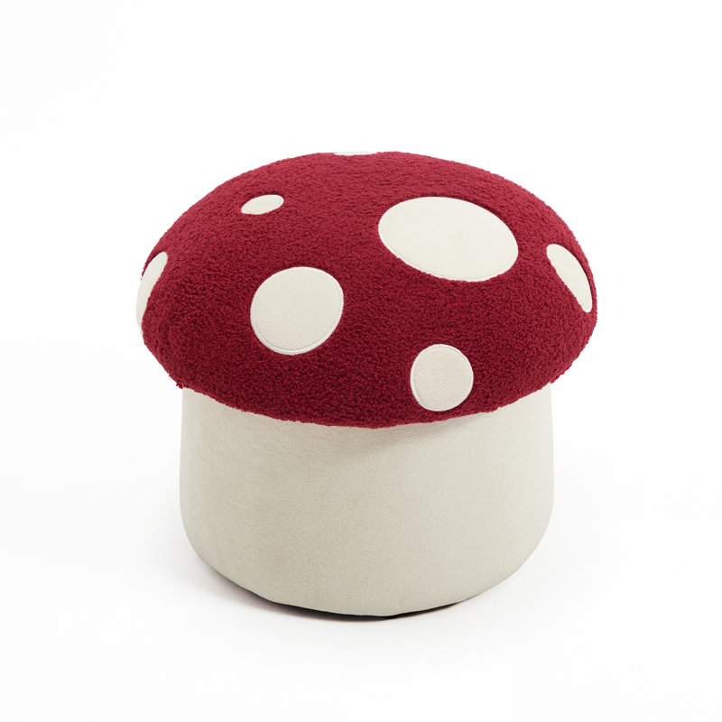 Repose-pieds avec rangement Mushroom Kids, Red
