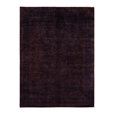 Haydon Hand Knotted Wool Contemporary Brown Round Area Rug 7' 1"" x 7' 1 -  The Twillery Co.Â®, 90BC2A2A1C6A4454A03F99C43A243E1D