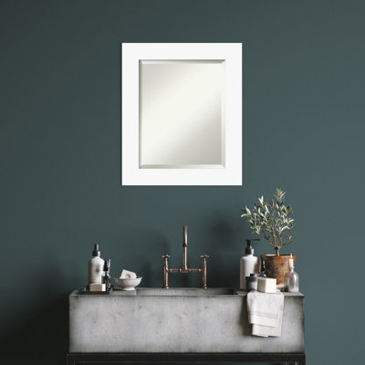 Miroir mural en bois