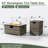 32" Propane Gas Fire Pit Table with Propane Tank Cover 2-Pieces, 50000 BTU-1241969754