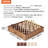 VEVOR 15'' L Solid Wood Chess Game Set