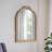 Arched Wall Mirror with Ornate Gold Frame-2029941517