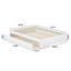 Lit plateforme en bois massif avec lit gigogne assorti Lamariah-457229967-457229956