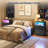 Morice 23.6'' Nightstand with Drawers and LED Lights