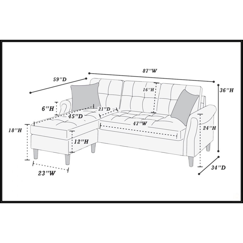 Canapé modulaire en similicuir noir