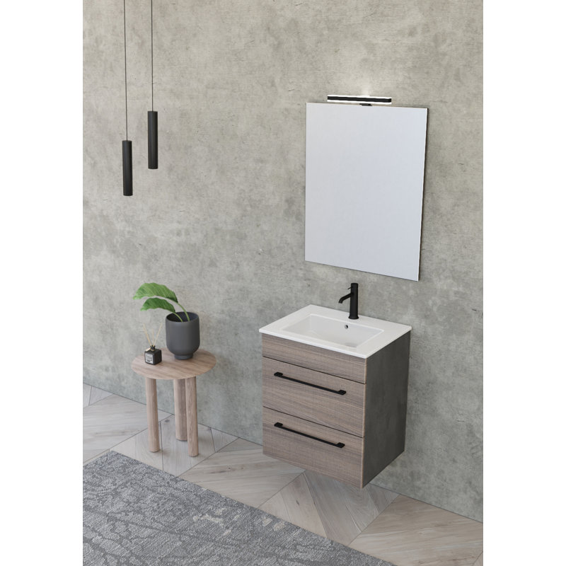 Elles Single Vanity, Medium Elm