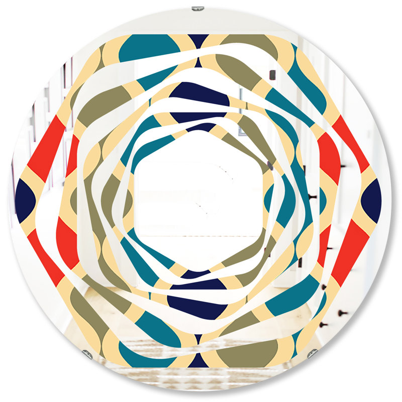 Miroir mural Whirl, H 31,5 po x l po