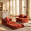 Canapé-lit modulaire en velours côtelé HF-l 73 po x P 36,5 po x H 32 po-129388165