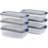 Rubbermaid Roughneck Clear Storage Containers, 31 Qt/7.75 Gal, 6 Pack