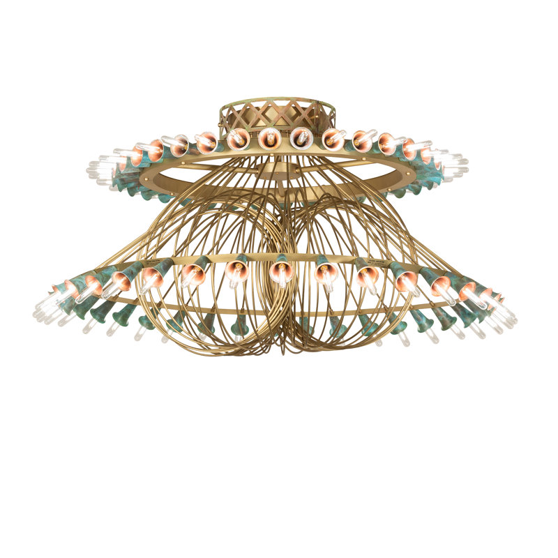 60" Wide Coyle 72 Light Chandelier