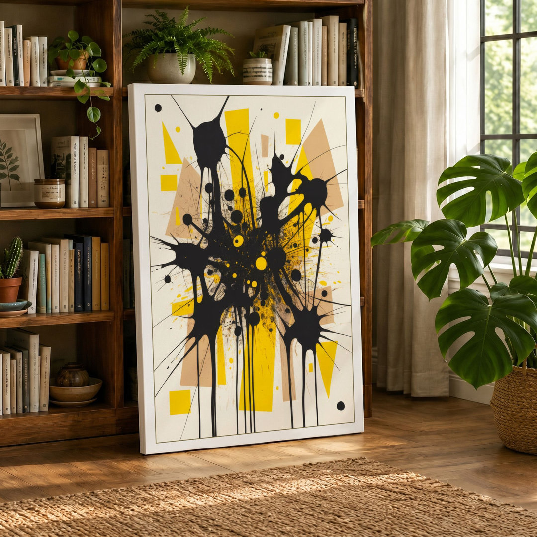 Burst of Growth Abstract - Wrapped Canvas