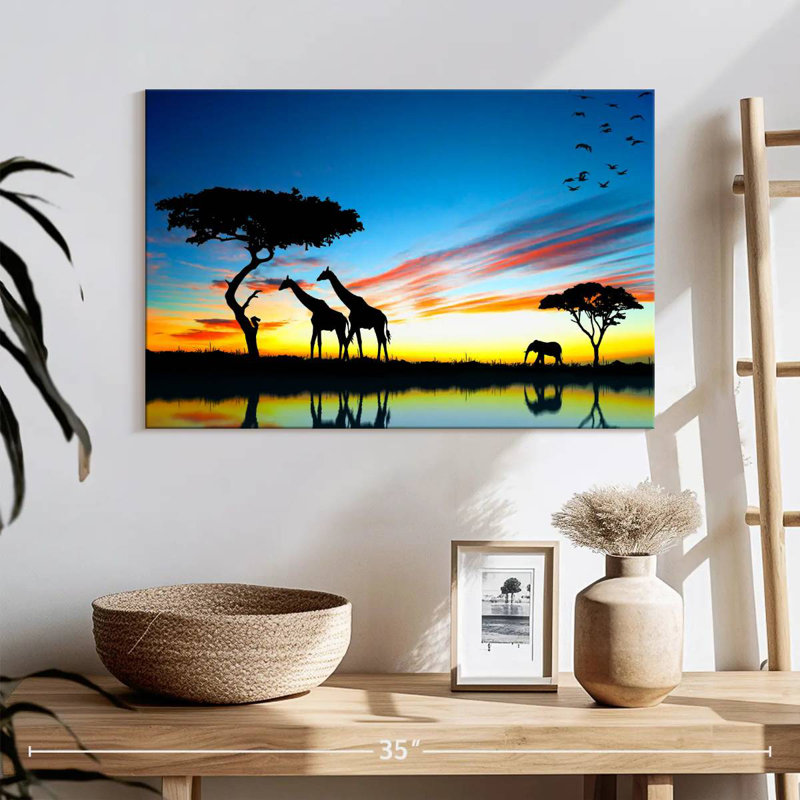 Safari africain Brampt, H 16 po x l 24 po