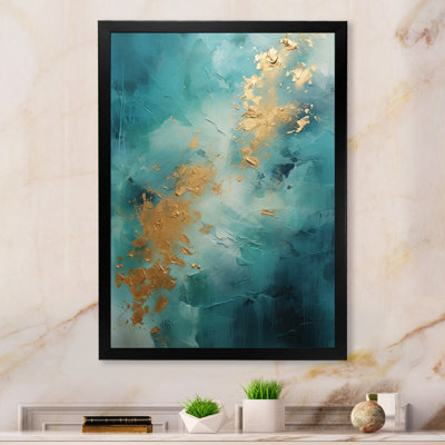 Jaalah turquoise tranquillité IV - imprimé
