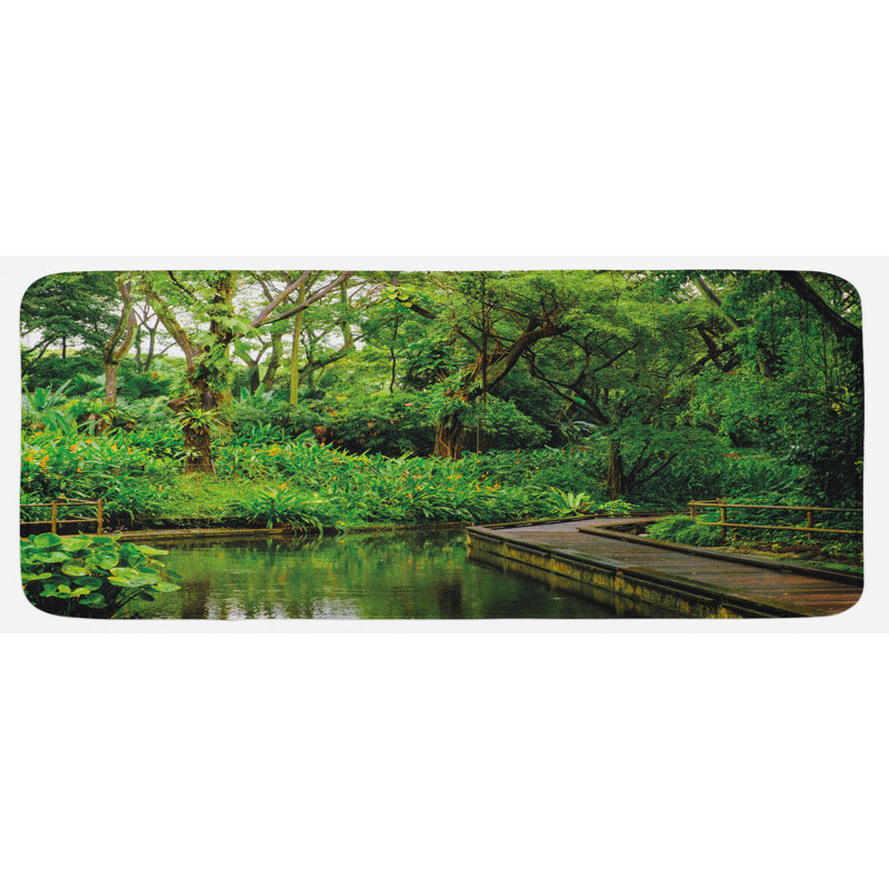 Tapis de cuisine jungle