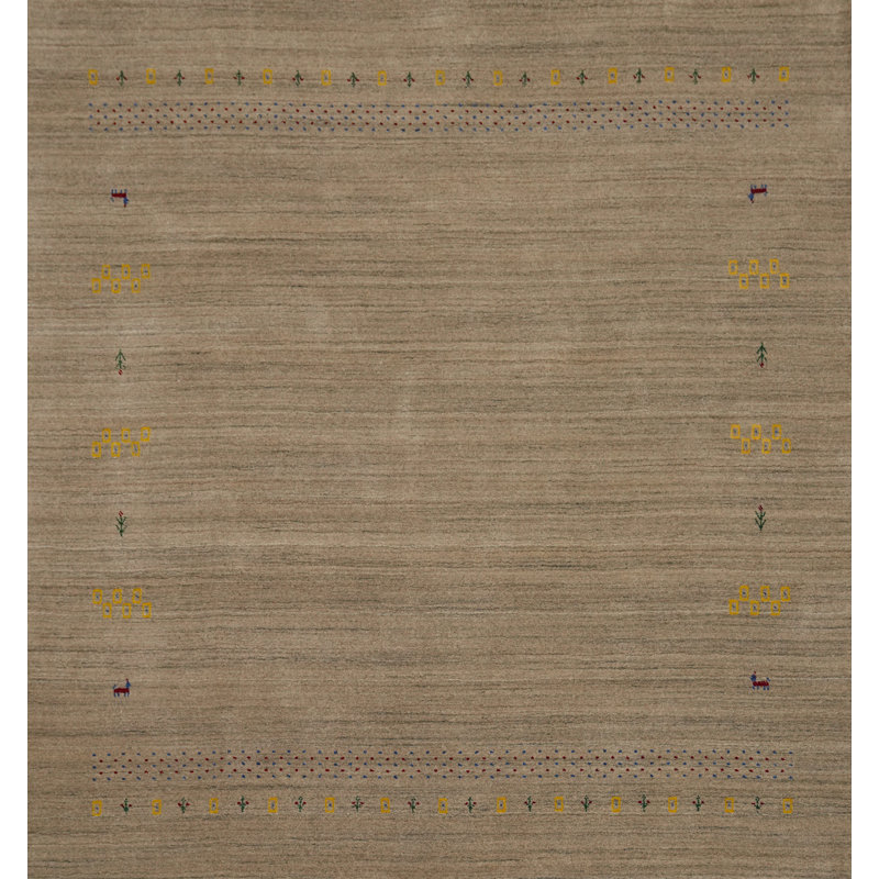 Tapis tribal oriental carré 8 x 8