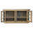 Gracie Oaks 70.75" Window Pane Glass Door Display Credenza