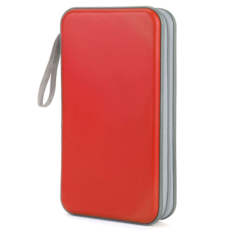 Boîte de rangement pour 96 CD, Rouge