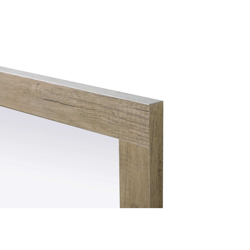 Miroir Noah, 36 po x 72 po, Rectangulaire, Chêne naturel