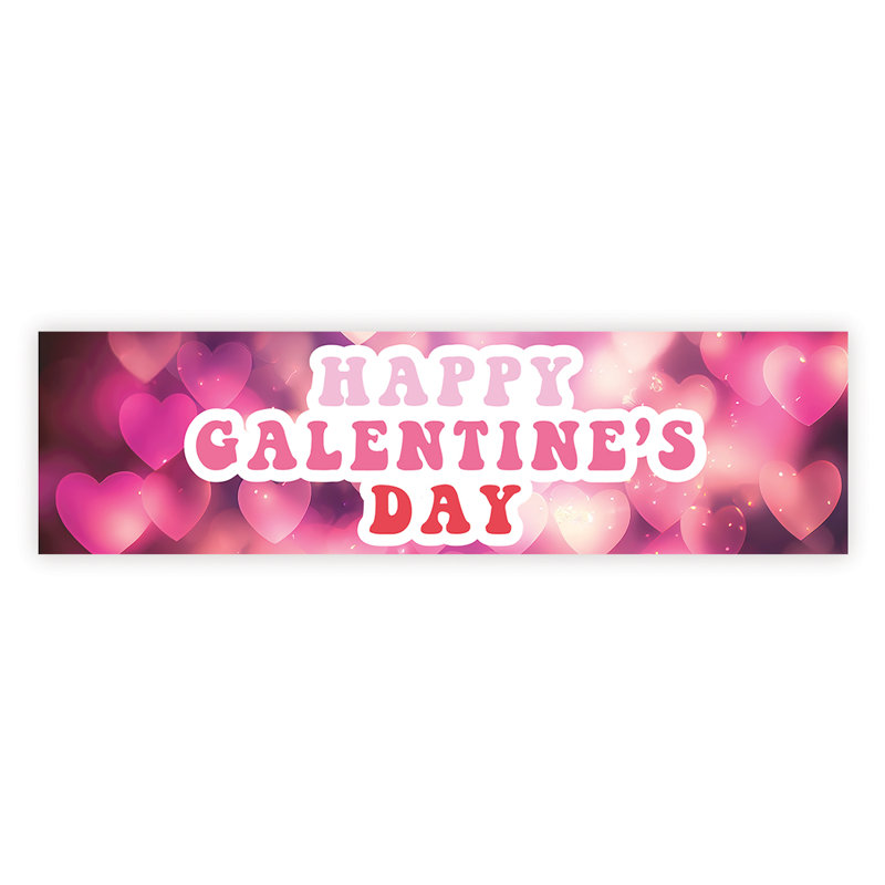 Bannières / enseignes de la Saint-Valentin