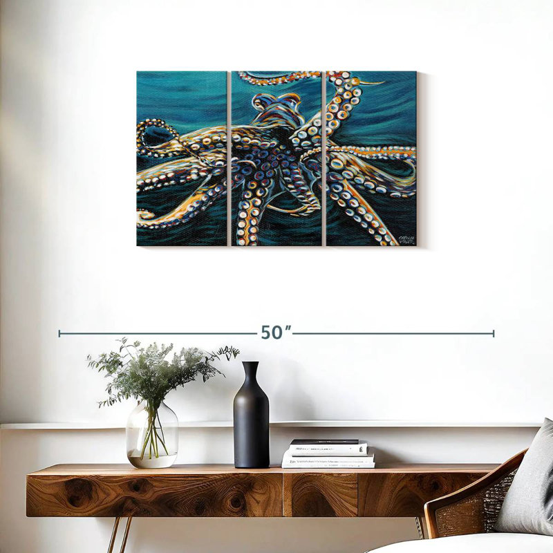 Brampt Wild Octopus II, 20" H x 33" W