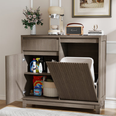 Armoire poubelle inclinable avec tiroirs 13 gallons